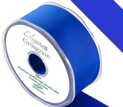 Eleganza Premium Grosgrain Ribbon 38mm x 20m Royal Blue No.18 - Ribbons